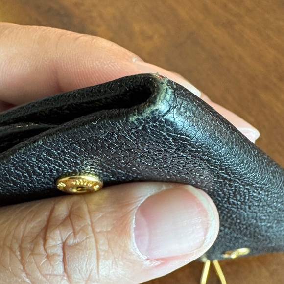 Miu Miu Black Textured Leather Key Card Holder - Picture 11 of 11